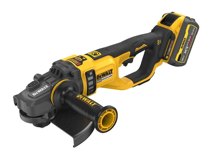 DEWALT Power Tools DCG460X2XR FlexVolt Angle Grinder 230mm 54V 2 x 3.0Ah Li-ion