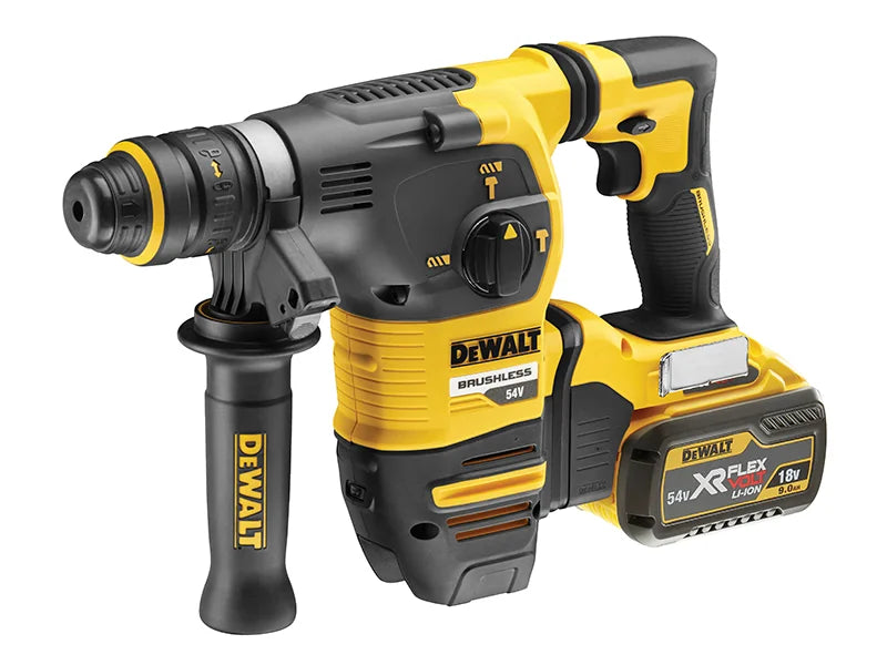 DEWALT Power Tools DCH334X2 Brushless Q/C Chuck SDS Plus Hammer 54V 2 x 9.0Ah
