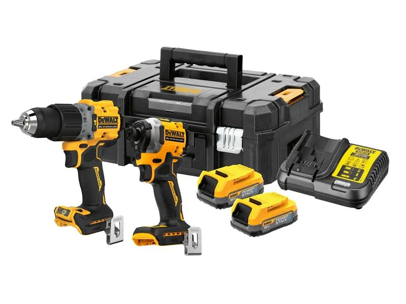 DEWALT Power Tools DCK2050E2T XR BL POWERSTACK™ Twin Kit 18V - DCK2050E2T-GB