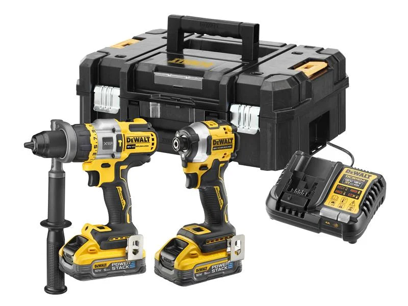 DEWALT Power Tools DCK2052H2 POWERSTACK™ Twin Kit 2 x 5.0Ah Li-ion