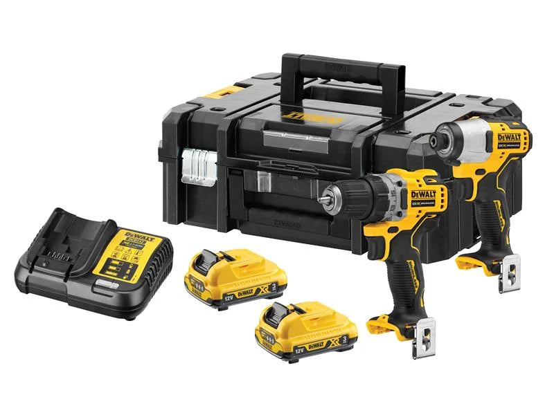 DEWALT Power Tools DCK2110L2 XR Brushless Sub-Compact Twin Pack 12V 2 x 3.0Ah