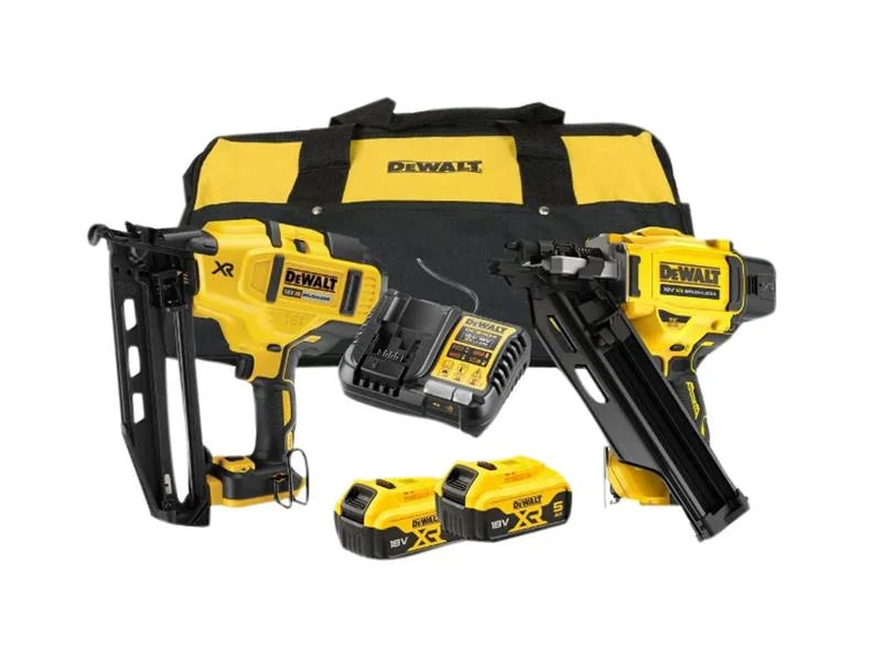 DEWALT Power Tools DCK246P2 XR Nailer Kit 18V 2 x 5.0Ah Li-ion - DCK246P2-GB