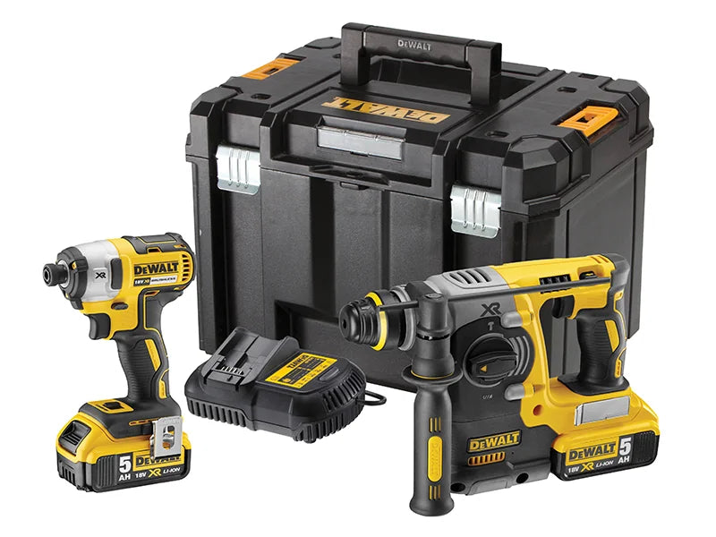 DEWALT Power Tools DCK2532P2 XR Brushless Twin Pack 18V 2 x 5.0Ah Li-ion