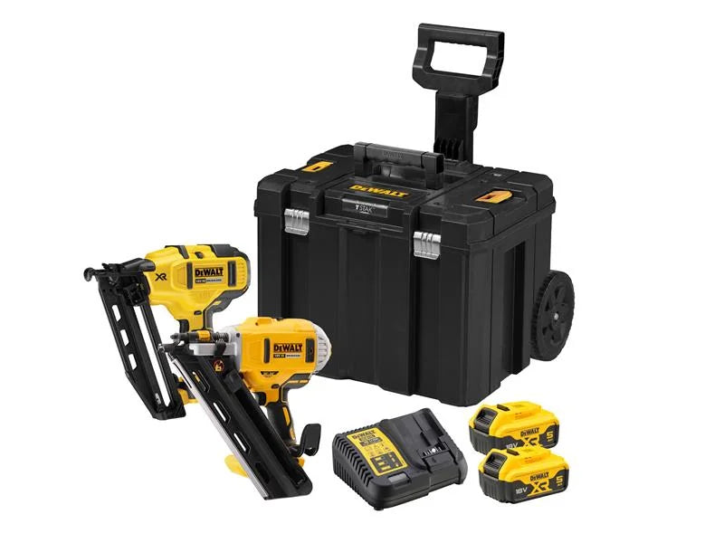 DEWALT Power Tools DCK264P2T XR Nailer Twin Pack 18V 2 x 5.0Ah Li-ion
