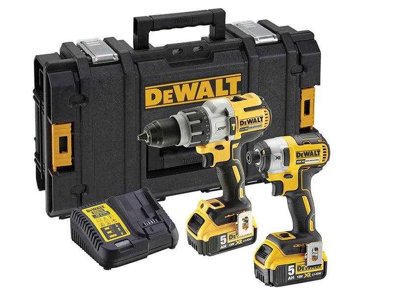 DEWALT Power Tools DCK276P2 Brushless Twin Pack 18V 2 x 5.0Ah Li-ion