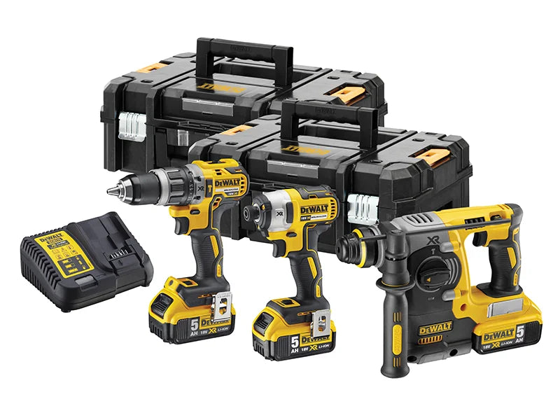 DEWALT Power Tools DCK368P3T XR Brushless Kit 18V 3 x 18V 5.0Ah Li-ion