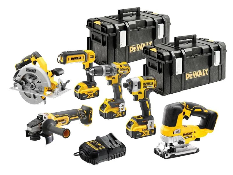 DEWALT Power Tools DCK663P3 XR Brushless 6 Piece Kit 18V 3 x 5.0Ah Li-ion