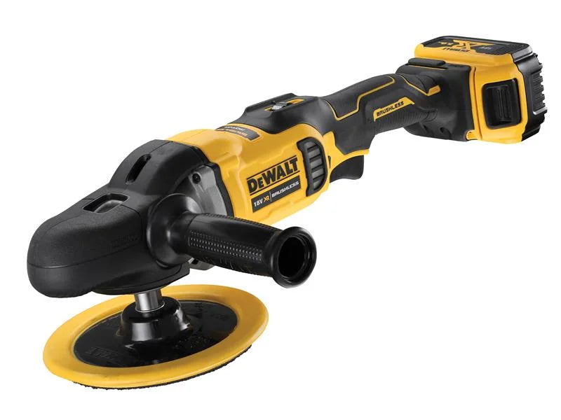 DEWALT Power Tools DCM849P2 XR Brushless Rotary Polisher 180mm 18V 2 x 5.0Ah
