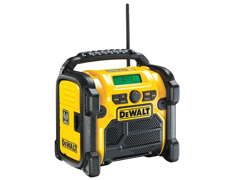 DEWALT Power Tools DCR020 DAB Digital Radio 240V & Li-ion Bare Unit - DCR020-GB