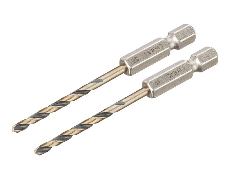 DEWALT Power Tools BLACK&GOLD Hex HSS-G Drill Bits (2) 2-3mm