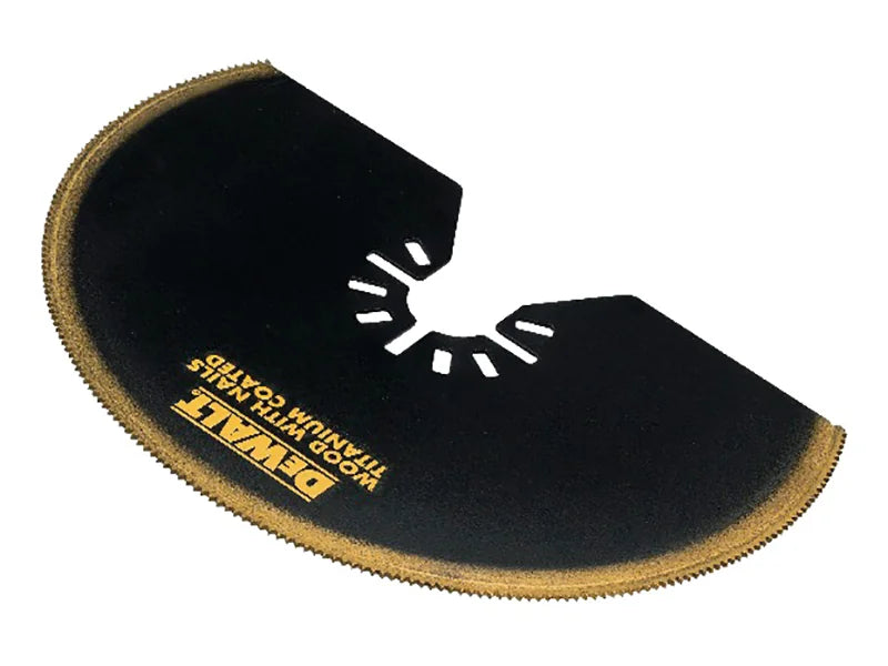DEWALT Power Tools Multi-Tool Titanium Semi Circle Blade 100mm - DT20709-QZ
