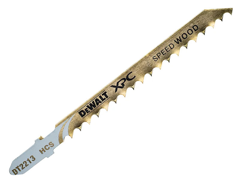 DEWALT Power Tools XPC HCS Wood Jigsaw Blades Pack of 5 T144D - DT2213-QZ