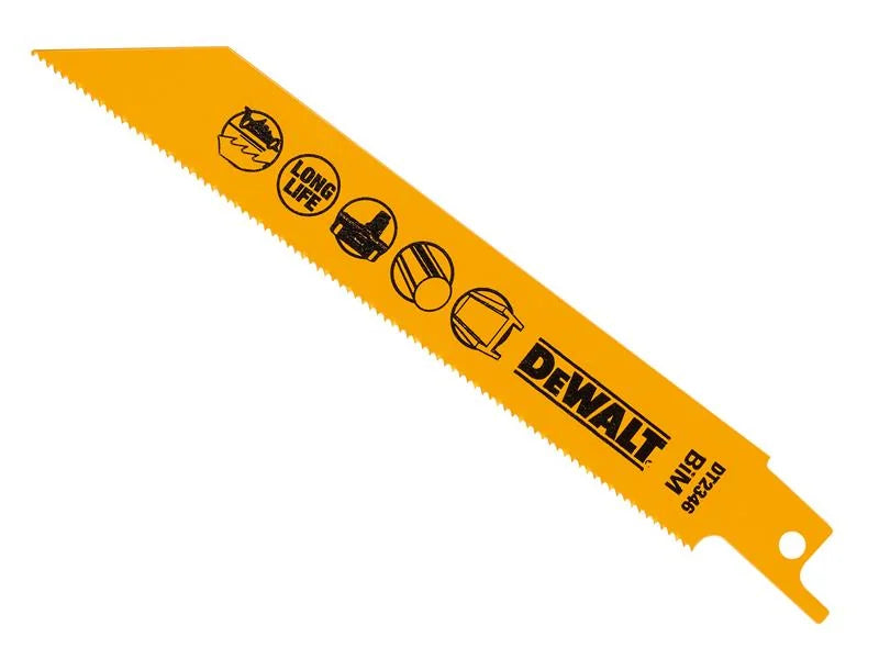 DEWALT Power Tools Bi-Metal Reciprocating Blade for Metal Cordless 152mm x 18