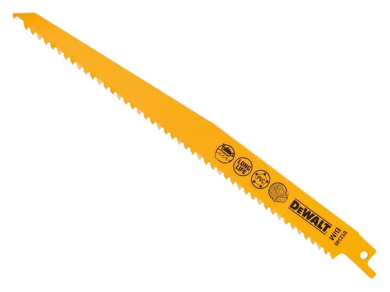 DEWALT Power Tools Bi-Metal Reciprocating Blade for Wood with