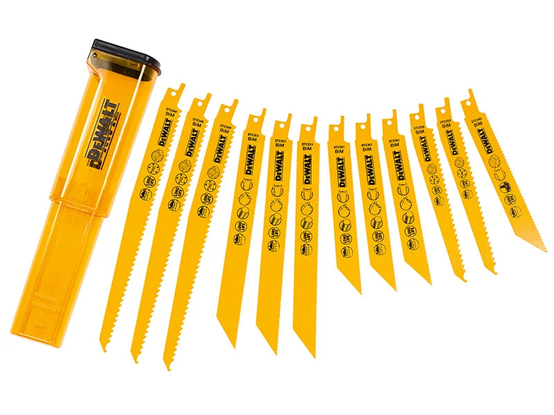 DEWALT Power Tools DT2445 Reciprocating Saw Blade Set, 12 Piece - DT2445-QZ
