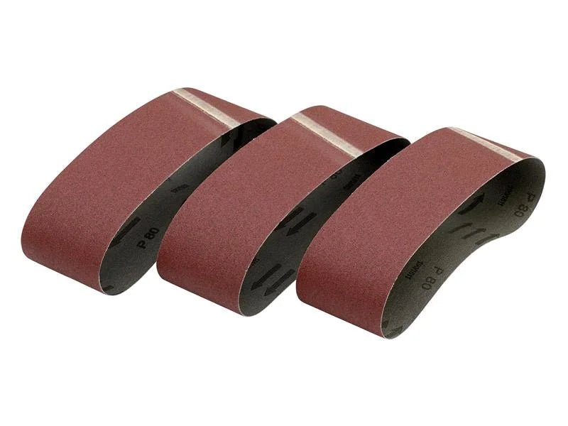 DEWALT Power Tools Sanding Belt 533 x 75mm 60G Pack of 3 - DT3376-QZ