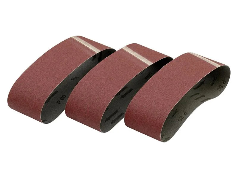 DEWALT Power Tools Sanding Belt 533 x 75mm 120G Pack of 3 - DT3378-QZ