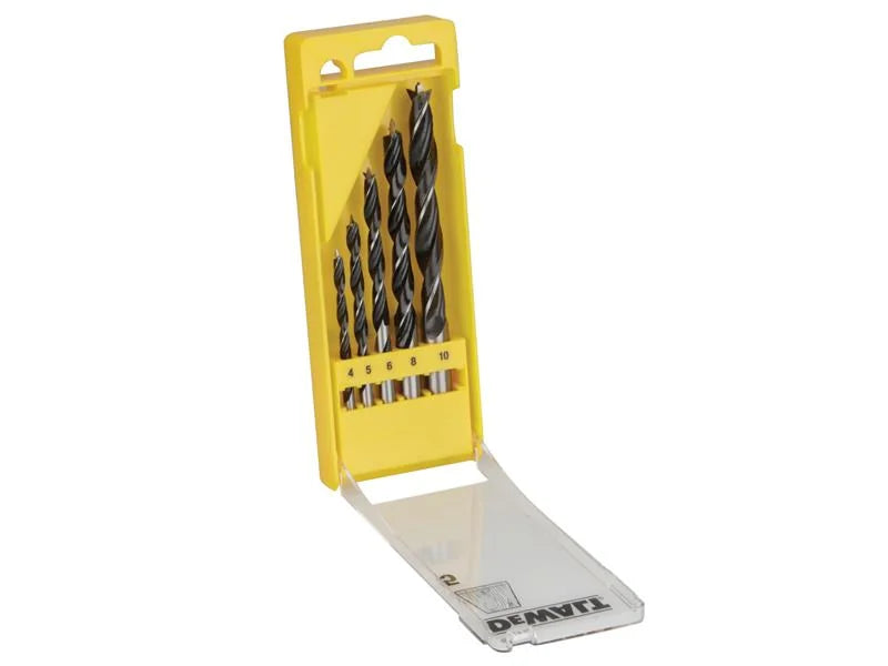 DEWALT Power Tools Brad Point Drill Bit Set, 5 Piece - DT4535-QZ