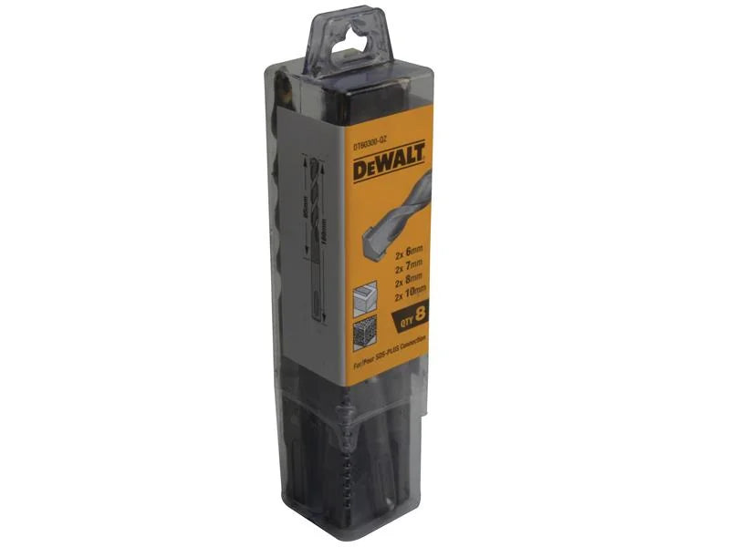 DEWALT Power Tools DT60300 SDS Drill Bit Set, 8 Piece - DT60300-QZ