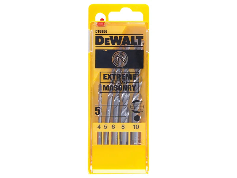 DEWALT Power Tools Extreme Masonry Drill Bit Set, 5 Piece - DT6956-QZ