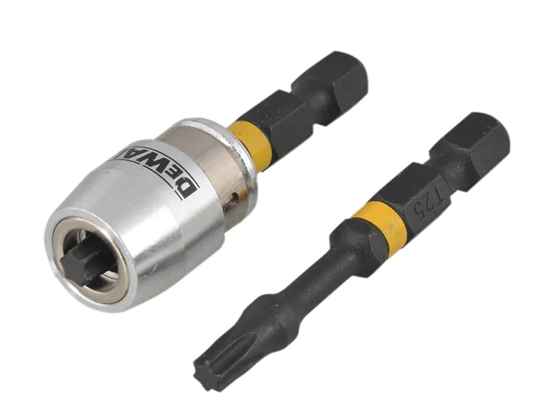 DEWALT Power Tools Impact Torsion Bits TX25 x 50mm (x2) and Magnetic Screwlock