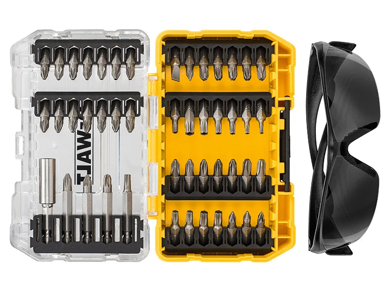DEWALT Power Tools DT70703 Screwdriving Set, 47 Piece + Safety Glasses