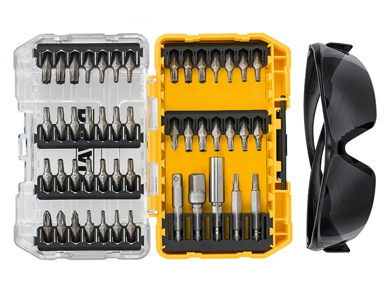 DEWALT Power Tools DT70704 Screwdriving Set, 47 Piece + Safety Glasses