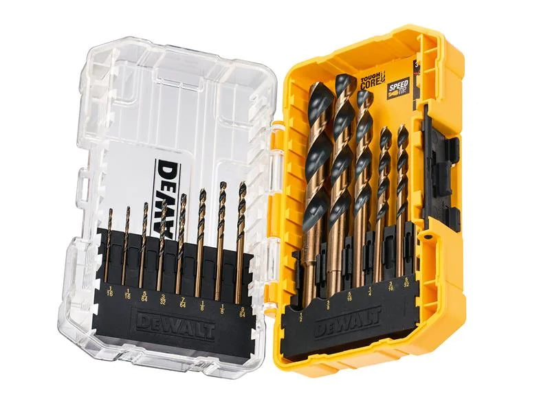 DEWALT Power Tools DT70727 BLACK&GOLD HSS Drill Set, 14 Piece - DT70727-QZ