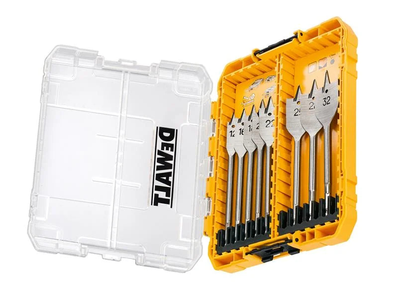 DEWALT Power Tools DT70750 Flat Drill Bit Set, 8 Piece - DT70750-QZ