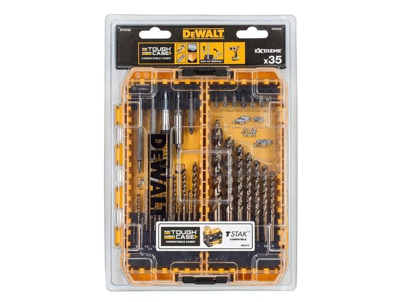DEWALT Power Tools DT70756 Mixed Drill & Bit Set, 35 Piece - DT70756-QZ