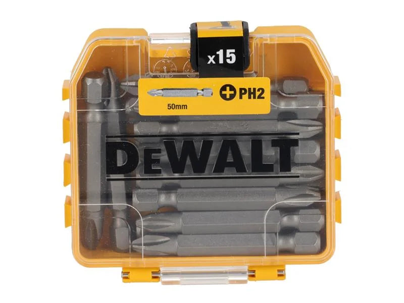 DEWALT Power Tools DT70912 Standard Bits PH2 x 57mm (Tic Tac of 15) - DT70912-QZ
