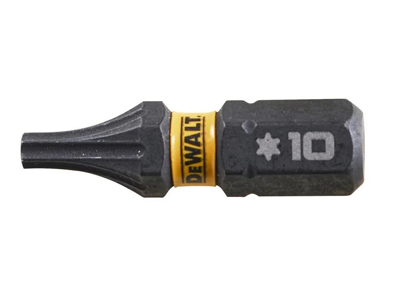 DEWALT Power Tools EXTREME FlexTORQ Bits T10 x 25mm (Pack 5) - DT7379T-QZ