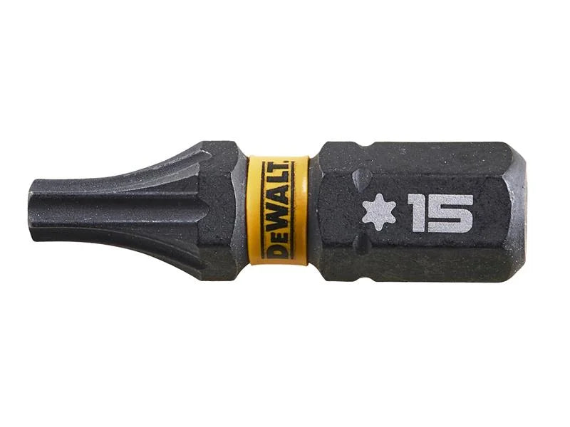 DEWALT Power Tools EXTREME FlexTORQ Bits T15 x 25mm (Pack 5) - DT7380T-QZ