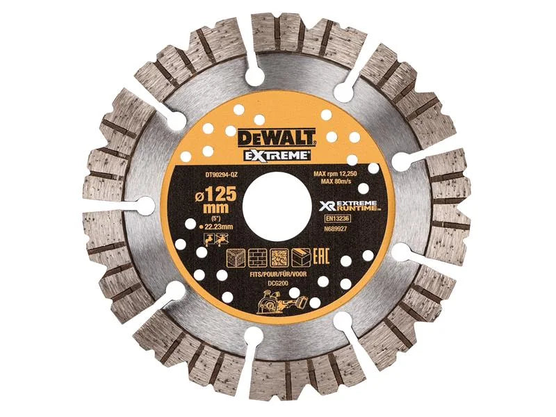DEWALT Power Tools DT90294 Extreme Diamond Cutting Blade 125 x 22.23mm