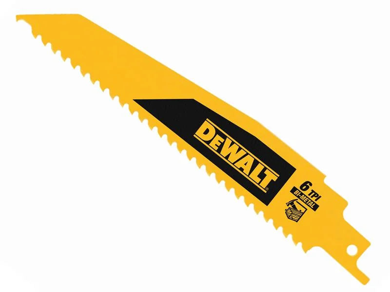 DEWALT Power Tools Bi-Metal Wood Demolition Reciprocating Blade x 6
