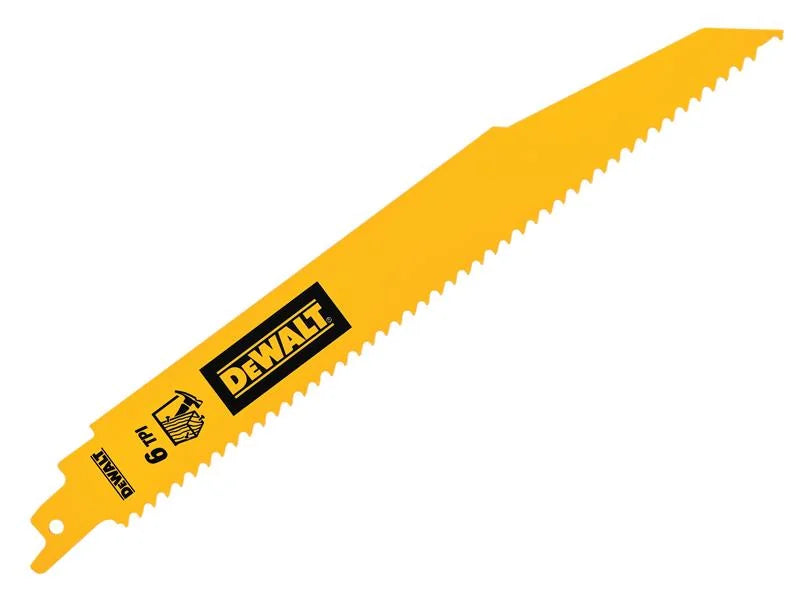 DEWALT Power Tools Bi-Metal Wood Demolition Reciprocating Blade x 6