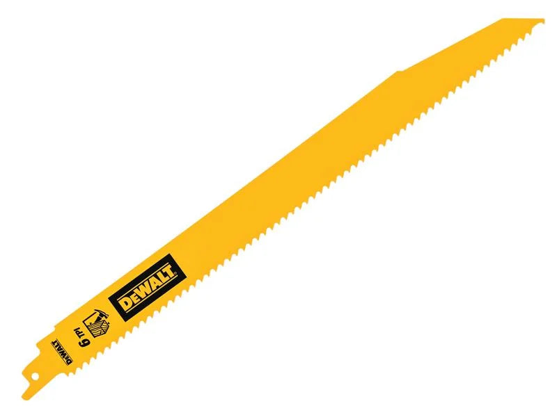 DEWALT Power Tools Bi-Metal Wood Demolition Reciprocating Blade x 6