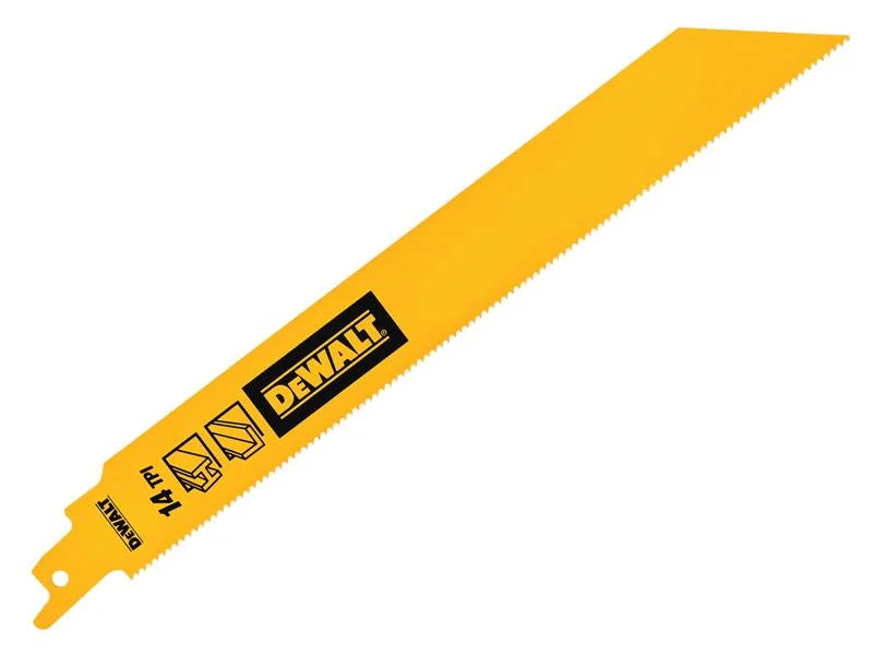 DEWALT Power Tools Bi-Metal 1in High Metal Reciprocating Blade x 14