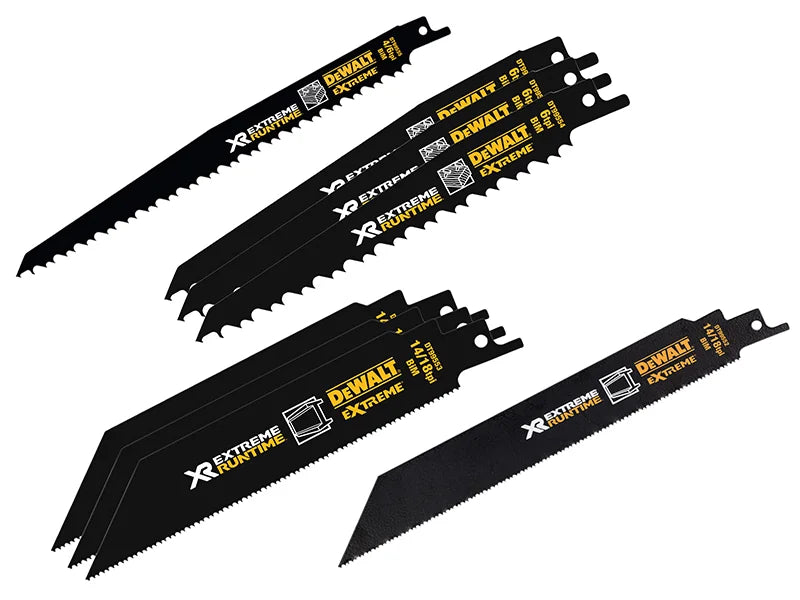 DEWALT Power Tools DT99551 XR Reciprocating Saw Blade Set, 8 Piece - DT99551-QZ