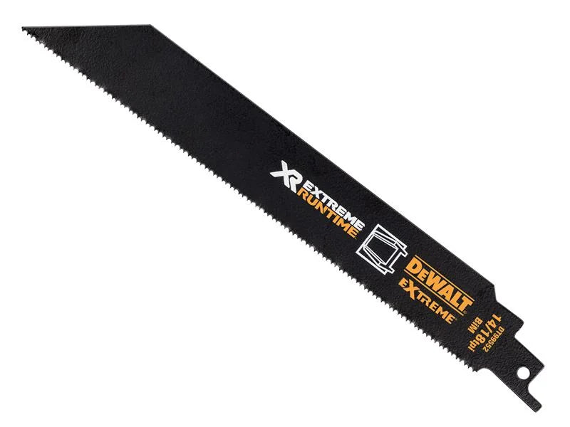 DEWALT Power Tools XR Metal Reciprocating Blade 203mm 14/18 TPI (Pack 5)