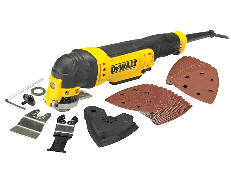 DEWALT Power Tools DWE315B Corded Multi-Tool with Bag 300W 240V - DWE315B-GB