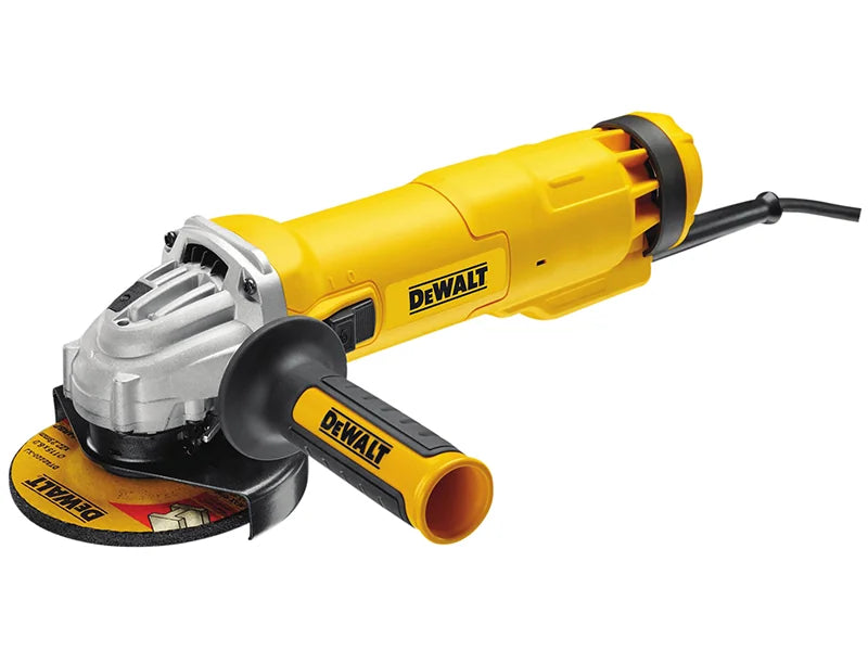 DEWALT Power Tools DWE4206K Mini Grinder & Kitbox 115mm 1010W 240V - DWE4206K-GB