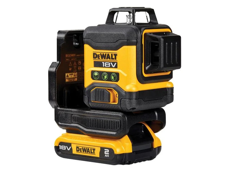 DEWALT Power Tools DCLE34031D1 3 x 360° Multi Line Laser 18V 1 x 2.0Ah Li-ion