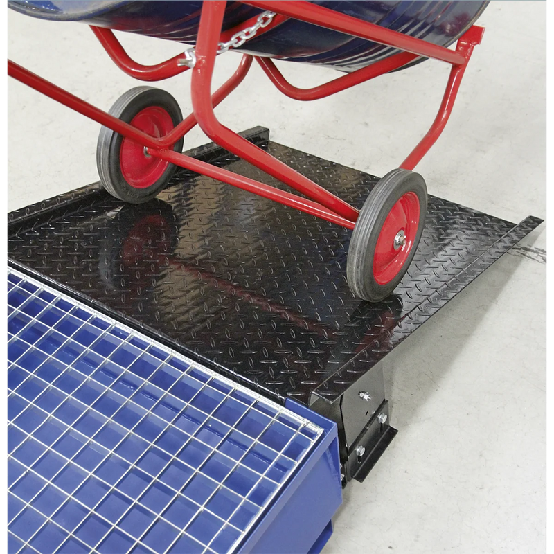 Sealey Adjustable Height Ramp DRP15 275-345mm for Barrel Bunds