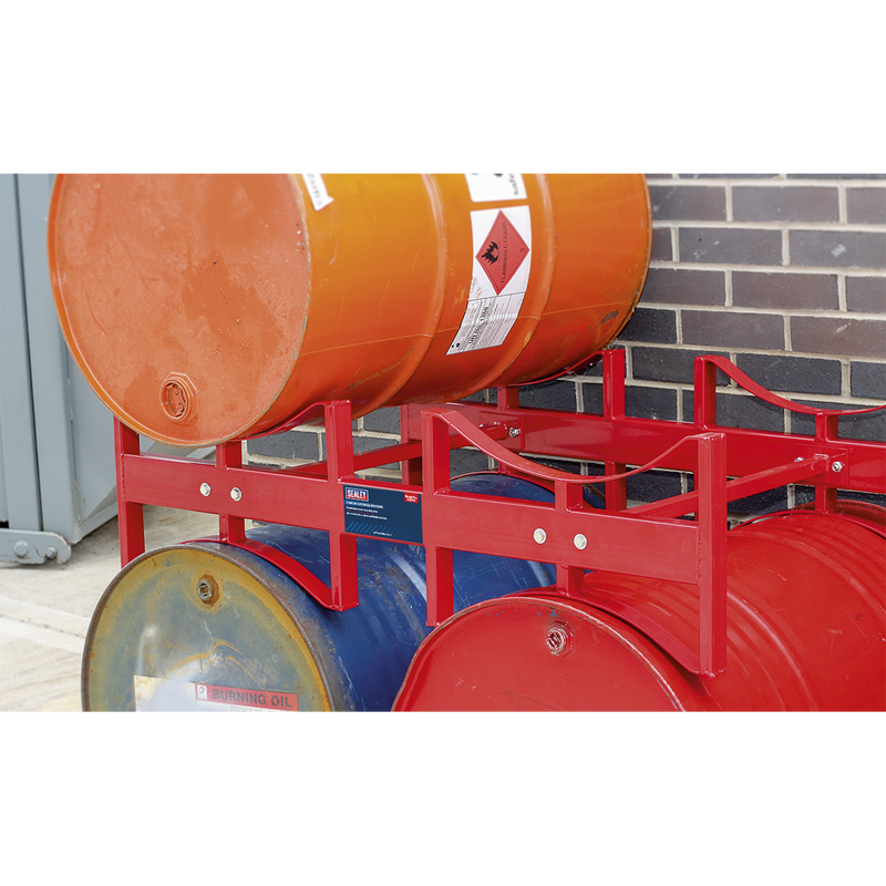 Sealey 2 Drum Storage Racking DRP34 205L Capacity