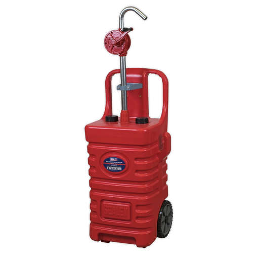 Sealey Mobile Dispensing Tank 55L with Oil Rotary Pump