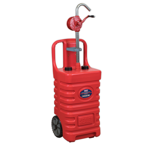 Sealey Mobile Dispensing Tank 55L with Oil Rotary Pump