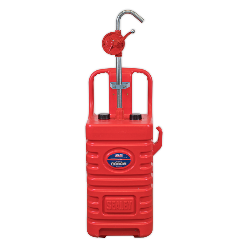 Sealey Mobile Dispensing Tank 55L with Oil Rotary Pump