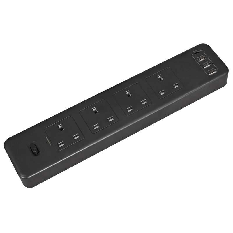 Sealey 2.6m Extension Lead with USB Ports EL34USBB