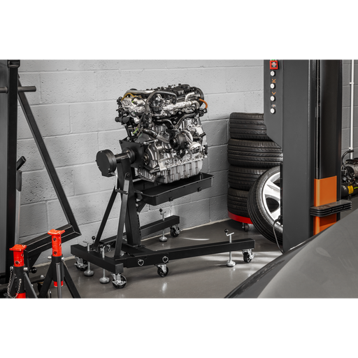 Sealey Viking Folding Engine Stand ES680DS 680kg Capacity with Drain Pan